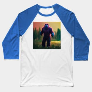 Dope Sasquatch in Nature Baseball T-Shirt